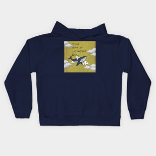 What does an astronaut do in space? Kids Hoodie